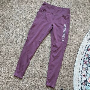Merrell Pocketed Performance Leggings – Plum Purple – Women’s M